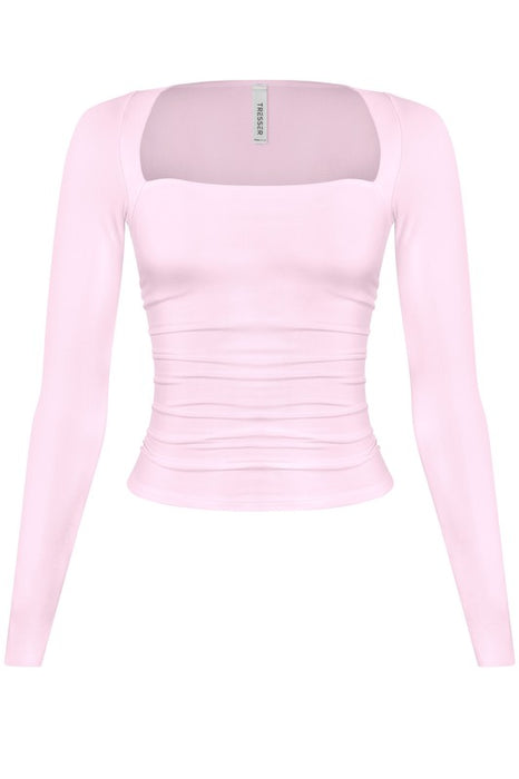 Square Neck Top (Pink)