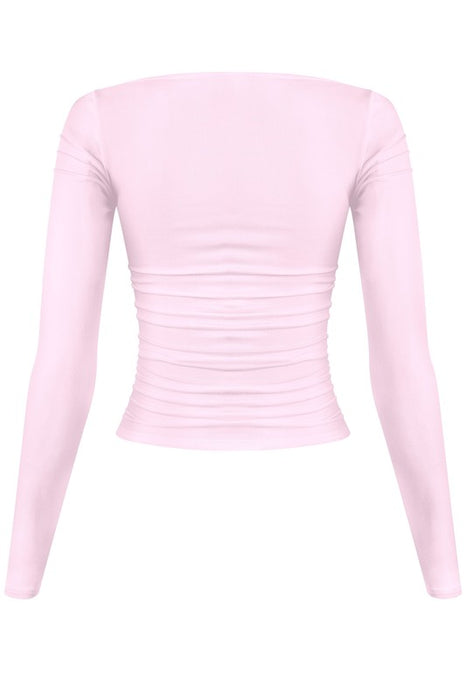 Square Neck Top (Pink)