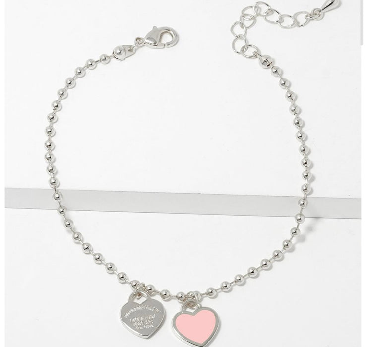 Heart Charm Bracelet