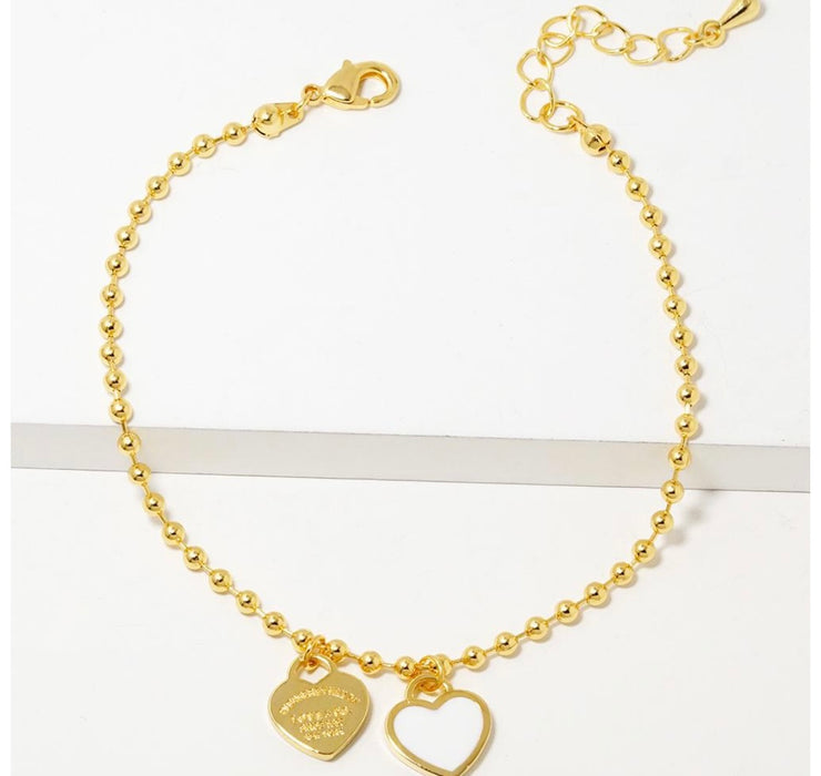 Heart Charm Bracelet